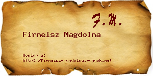 Firneisz Magdolna névjegykártya